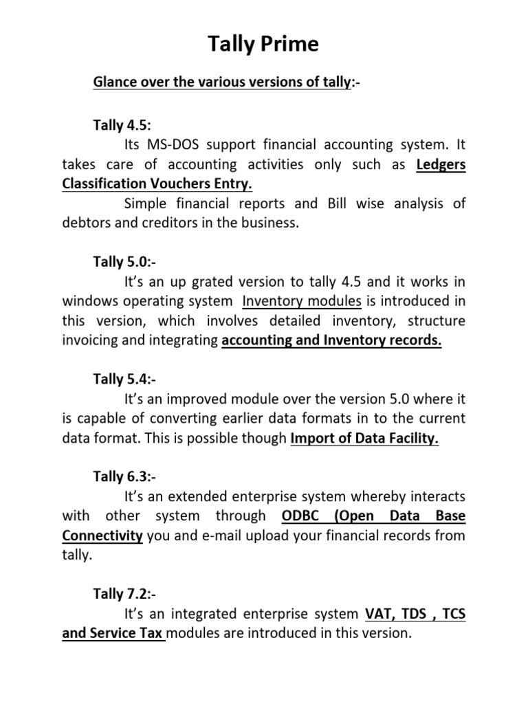 Overview of Tally Prime Features | PDF | Debits And Credits | Money