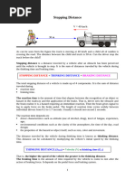 Calculating Reaction and Braking Distances | PDF | Speed ...