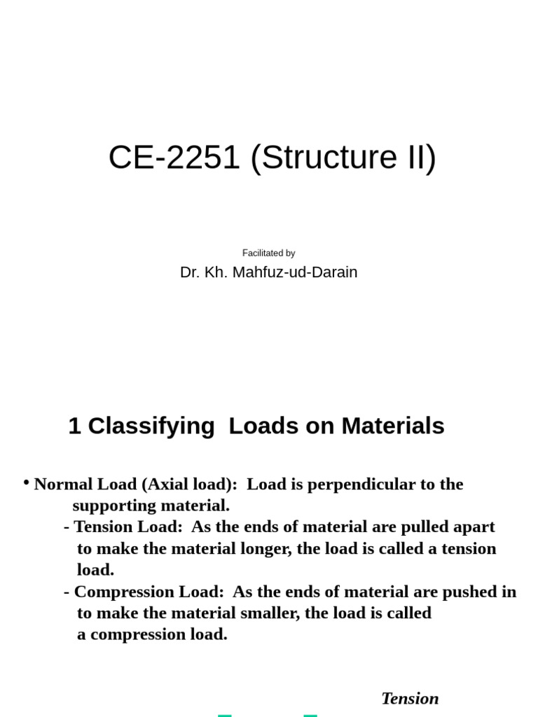 Understanding Material Loads and Properties | PDF | Deformation ...