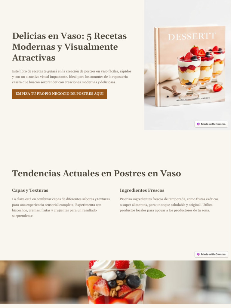Postres en Vasos Faciles de Preparar Regalo 3 | PDF | Postres | Chocolate