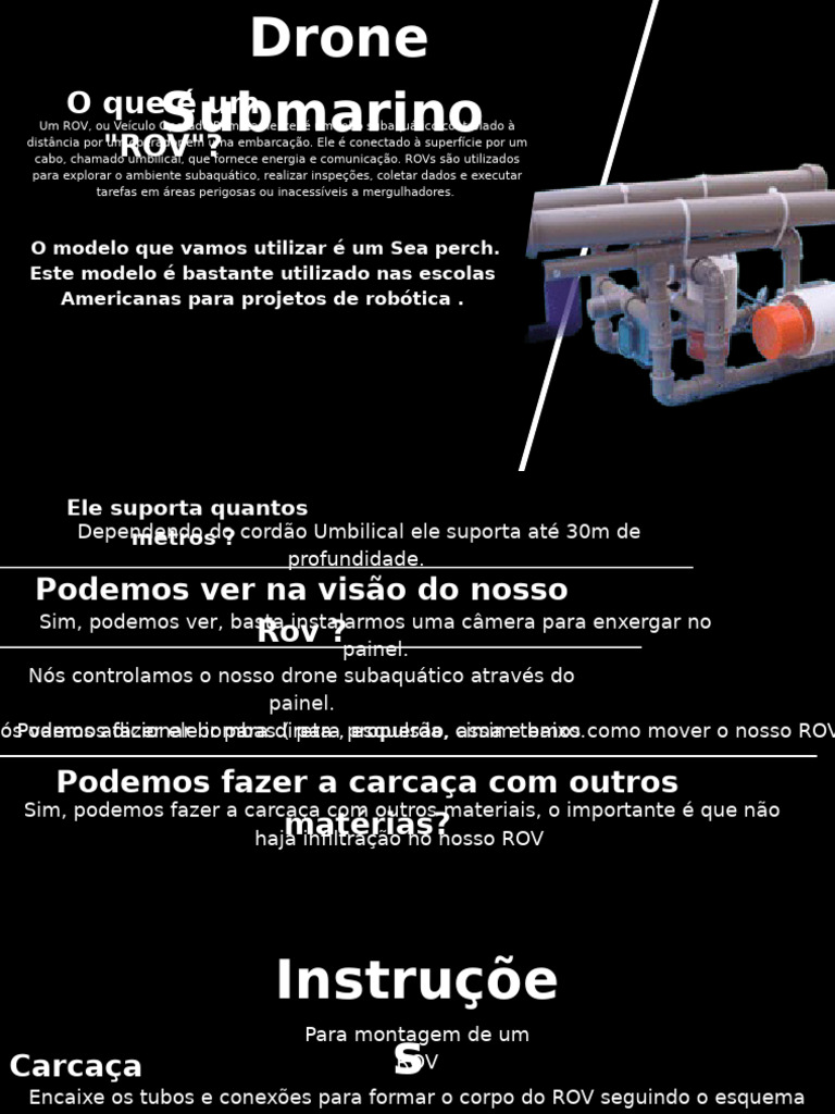 Montagem de ROV: Guia Prático e Detalhado | PDF | Conector elétrico