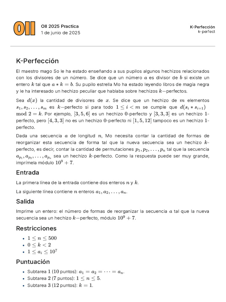 K-Perfect (Es) | PDF