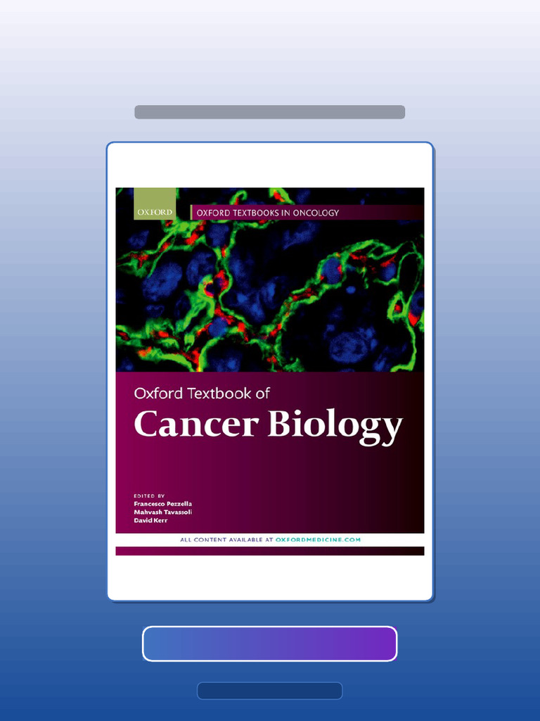 Oxford Textbook of Cancer Biology 1st Edition Download Instantly | PDF ...