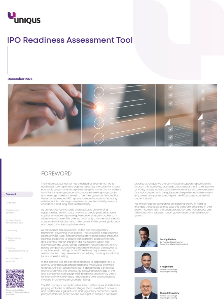 IPO Readiness Revenue Audit Checklist in 2027