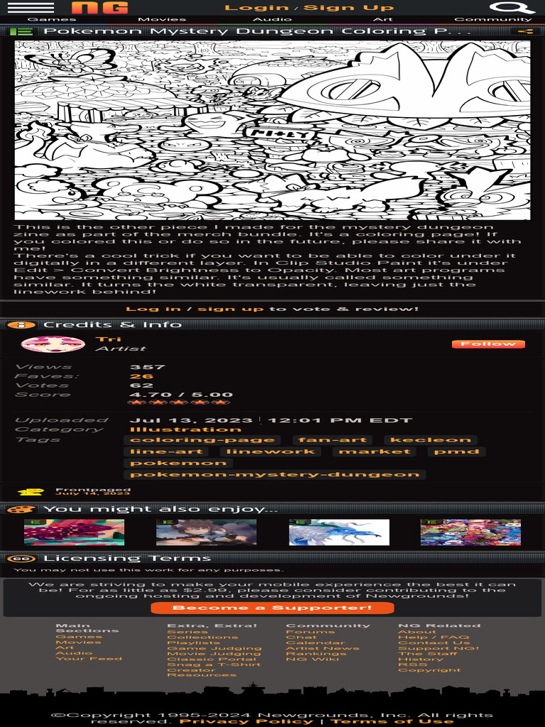Pokemon Mystery Dungeon Coloring Page by Tri On Newgrounds | PDF