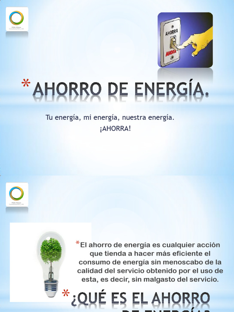 Ahorro de Energía: Claves y Beneficios | PDF | Uso eficiente de energía ...