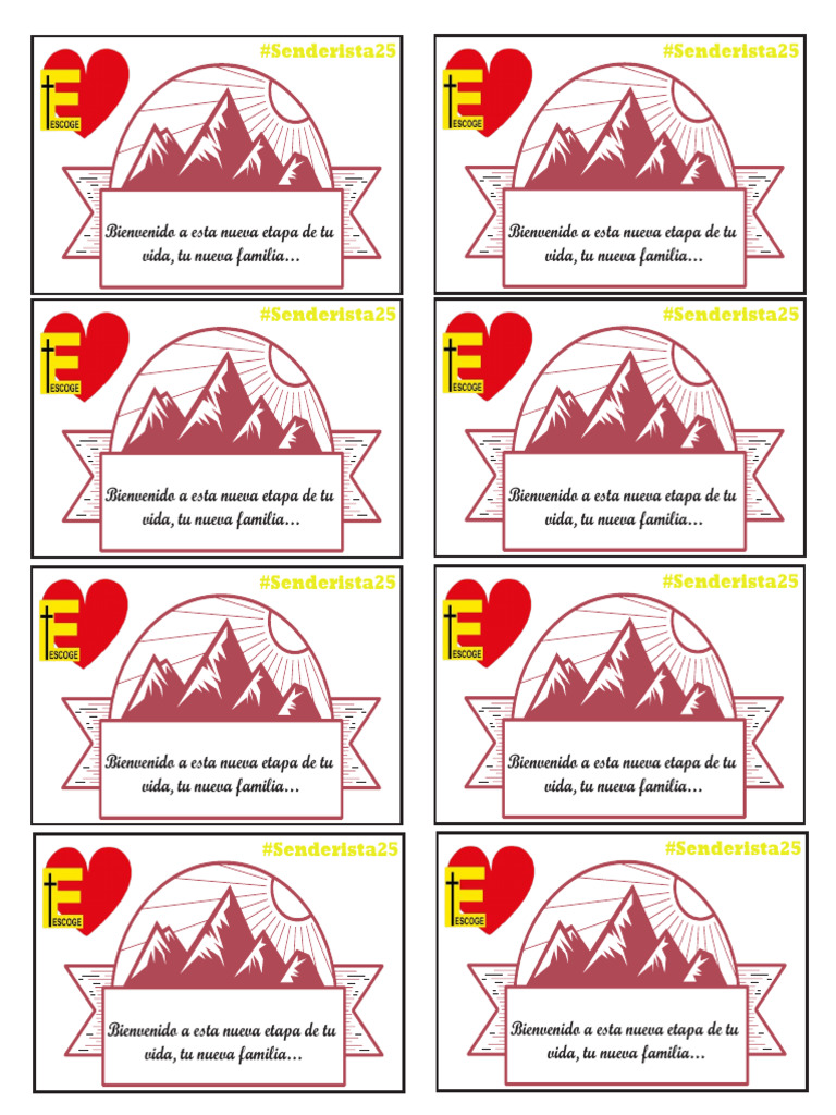Tarjeta Senderista | PDF