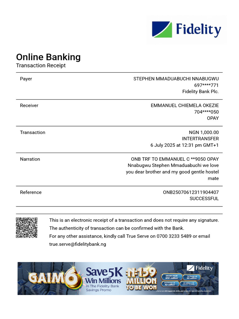 Transaction Receipt | PDF