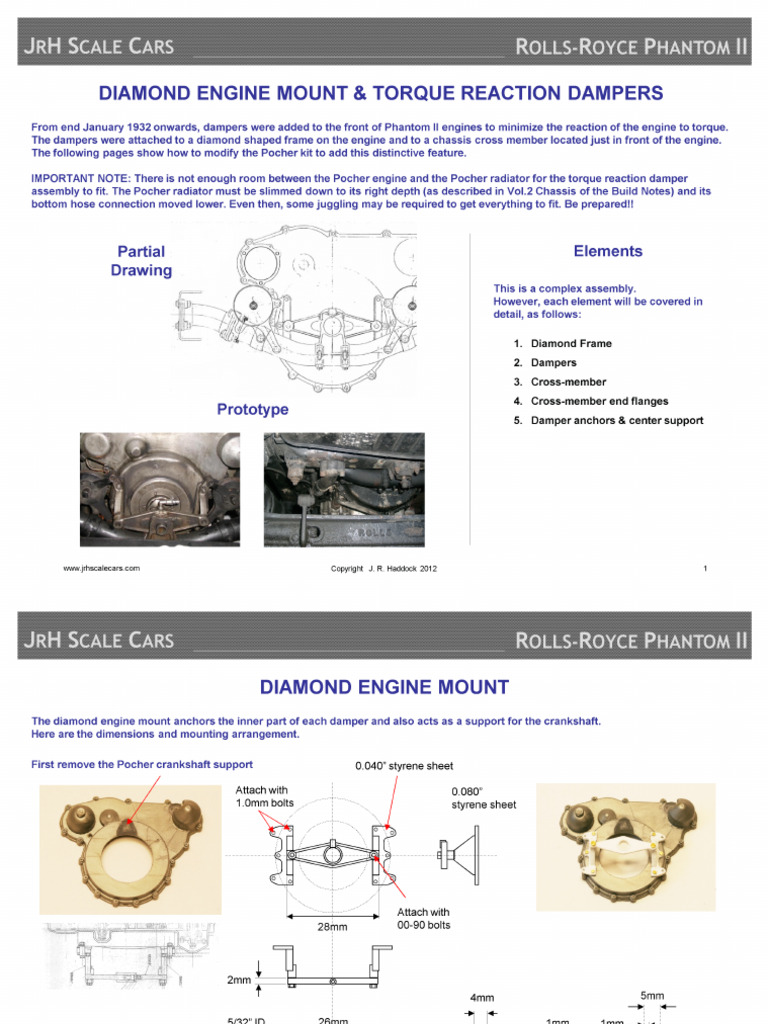 Rolls Royce Diamond Engine Mount 11-13-12 | PDF