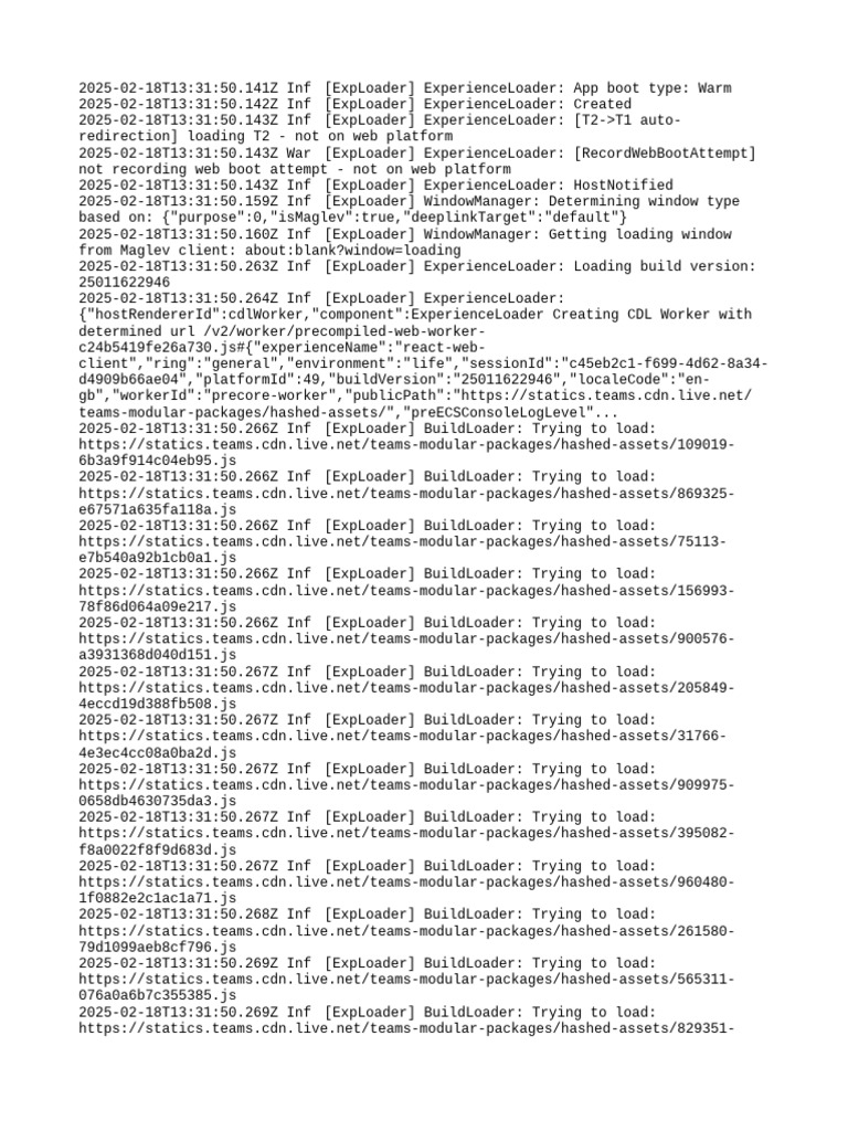 ExpLoader Experience Initialization Logs | PDF | System Software ...
