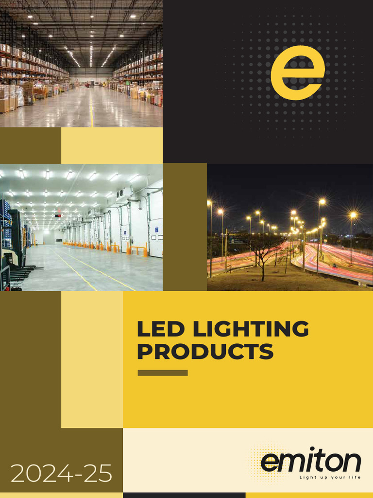 EMITON LED Lighting Products 2024-25 | PDF | Light Emitting Diode ...