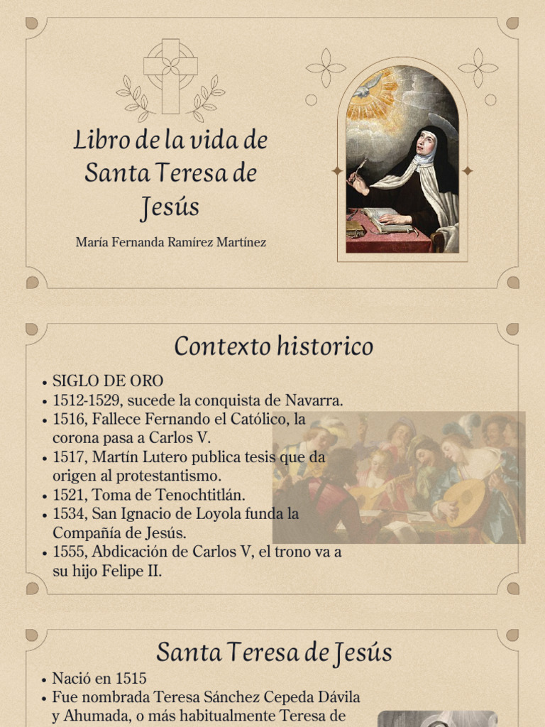 Libro de la vida de Santa Teresa | PDF | Teresa De Ávila