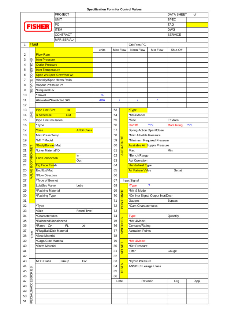 Formular Fisher ISA VALVES | PDF | Valve | Plumbing
