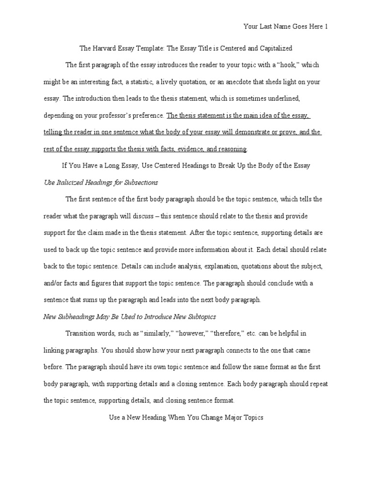 harvard college essays pdf