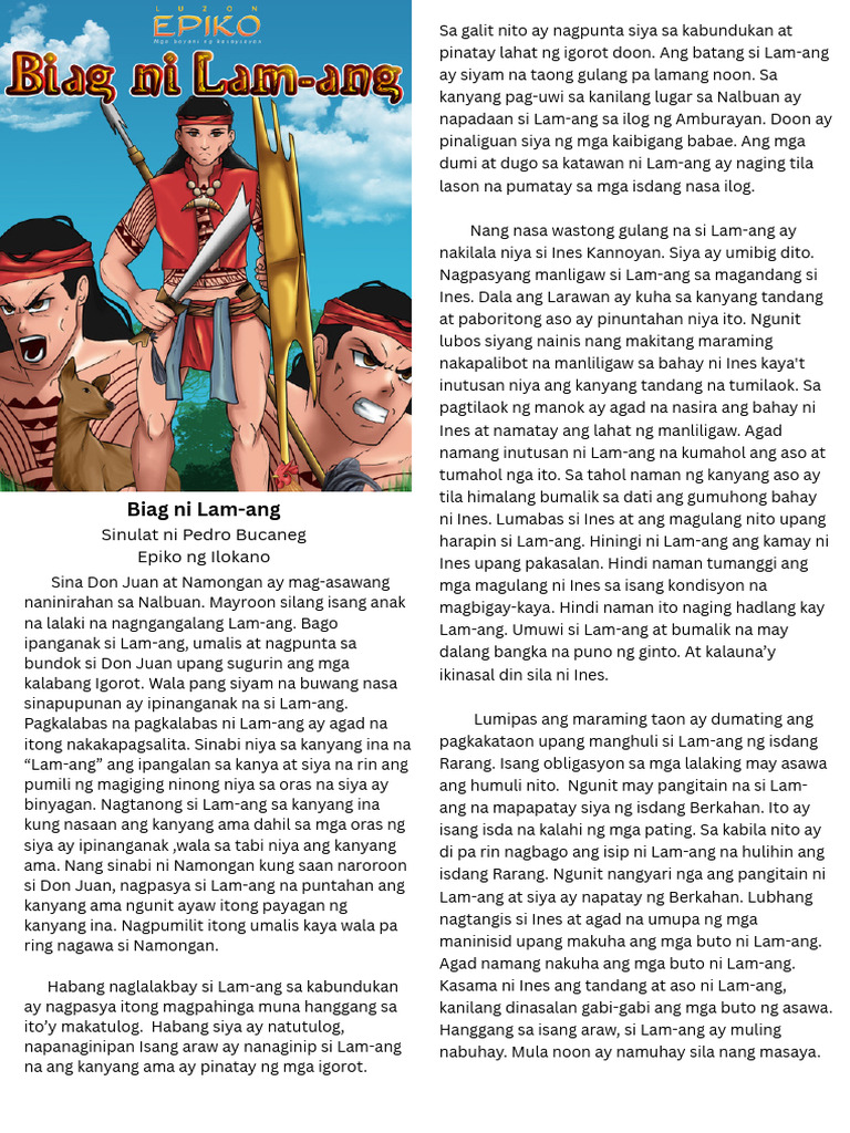 Biag Ni Lam-Ang | PDF