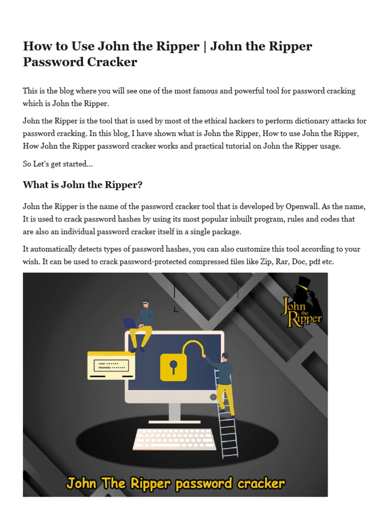 John the Ripper Usage Guide | PDF | Password | Cyberwarfare