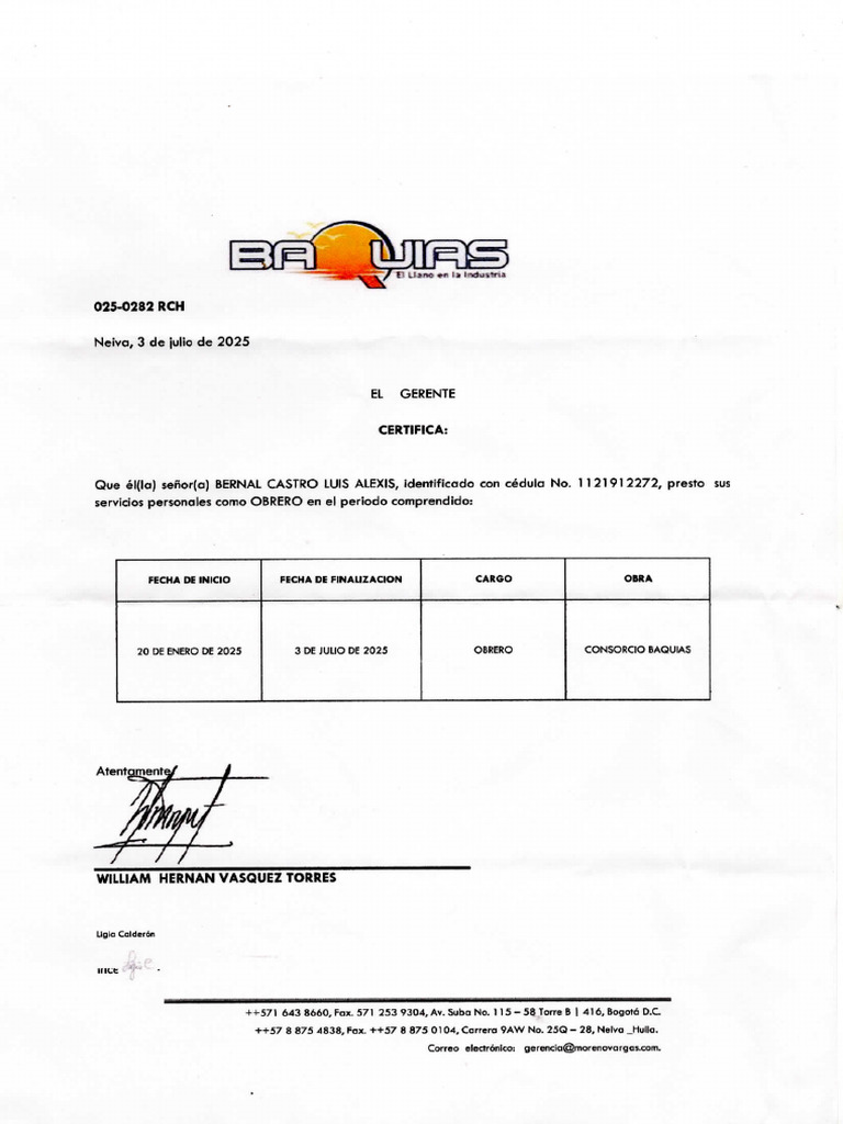 Certificado Banco | PDF