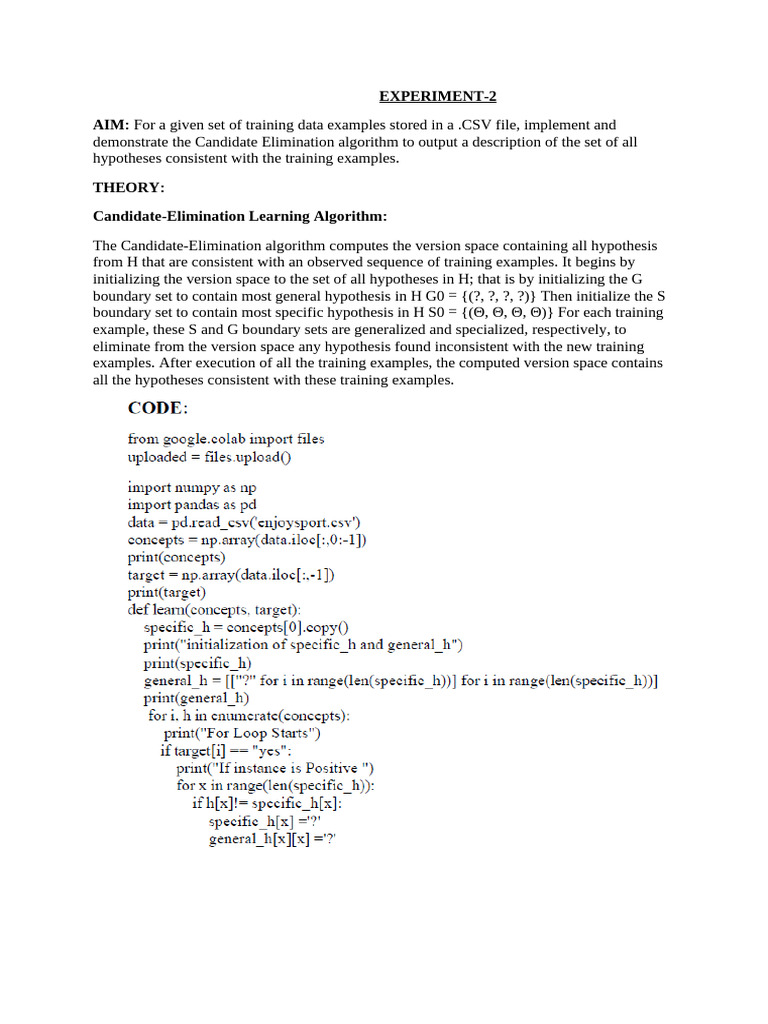 Experiment 2 | PDF