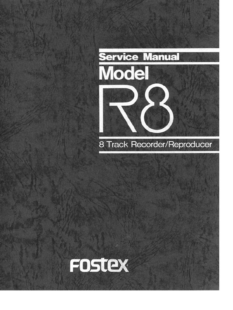Fostex r8 SM | PDF