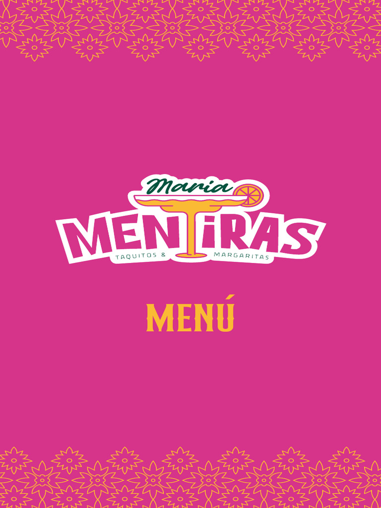 Menú de Maria Mentiras | PDF | Cilantro | Cocina latinoamericana