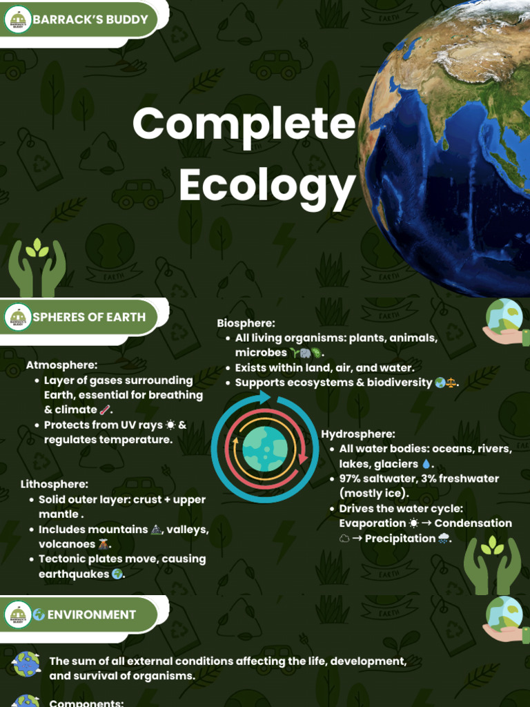 Understanding Earth's Ecological Spheres | PDF | Food Web | Natural ...