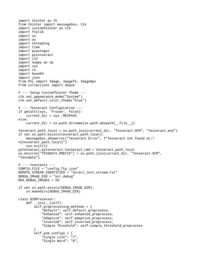 OCR Image Processing with Tesseract | PDF | File Transfer Protocol ...
