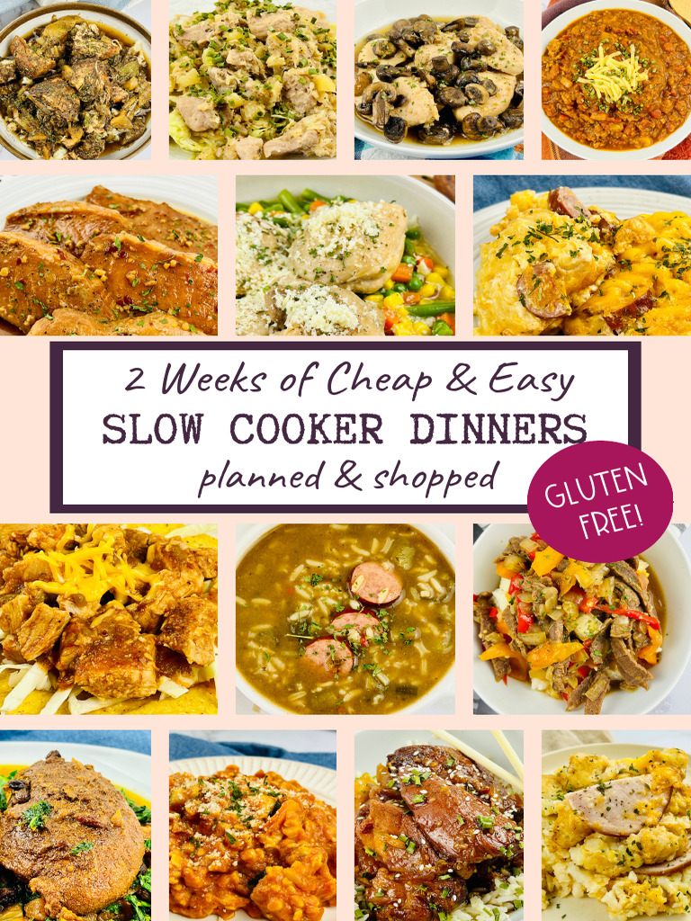 Slow Cooker Meal Plan | PDF | Sauce | Tomato Sauce
