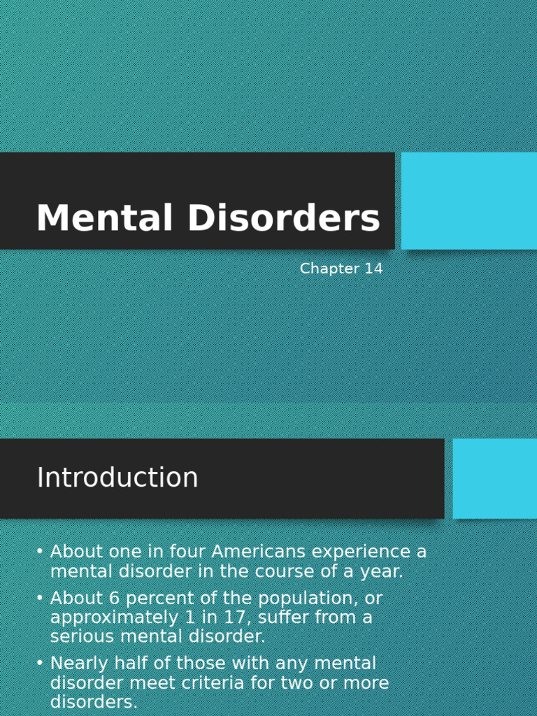 Understanding Mental Disorders and Stigma | PDF | Mental Disorder ...