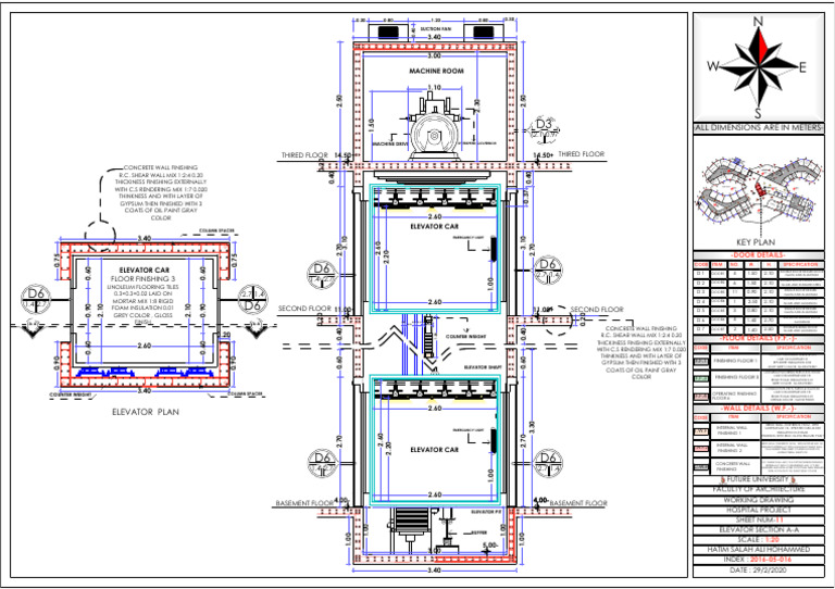 Simple Elevator Drawing Details | PDF