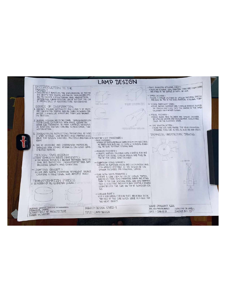 Lamp Designsheet | PDF