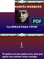 13 Pensamientos de Gabriel Garcia Marquez