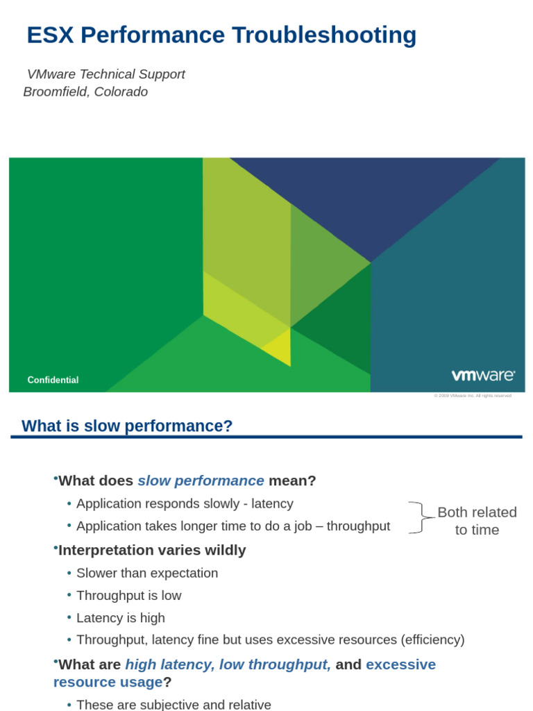 Fresh Look at Esx Performance Troubleshooting Guide Pdf Cpu Cache