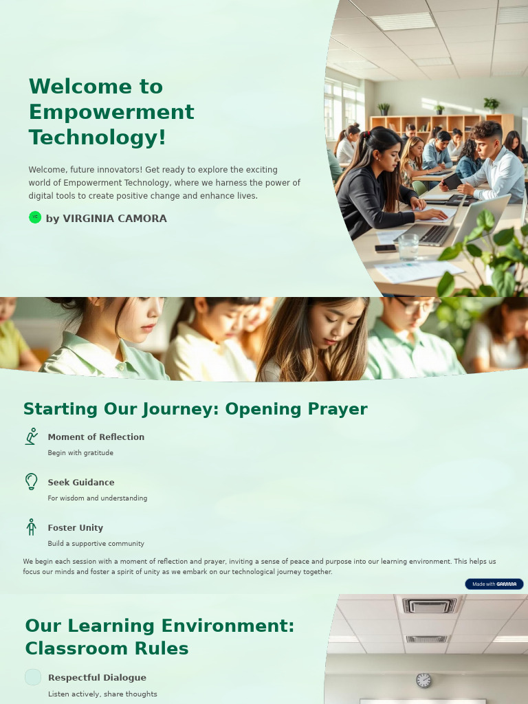 Empowerment Technology Course Overview | PDF | Empowerment | Learning