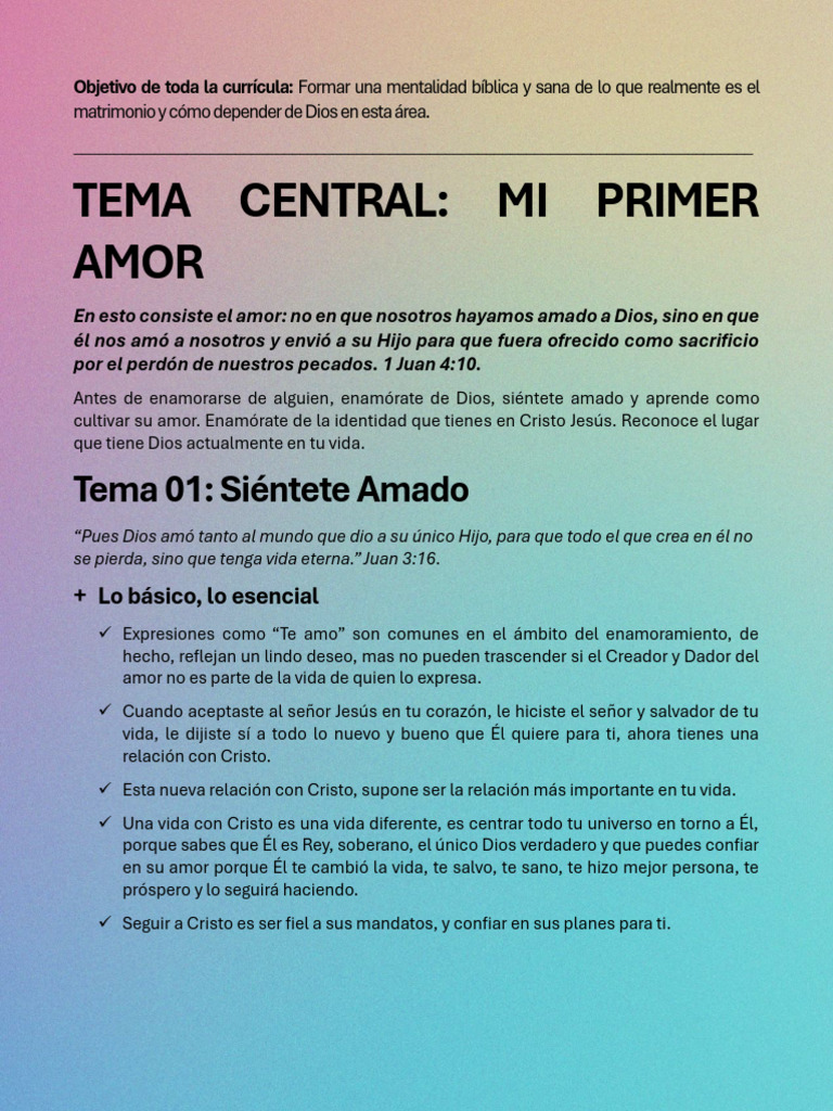 Cultivando el Amor de Dios en el Matrimonio | PDF | Pecado | Amor
