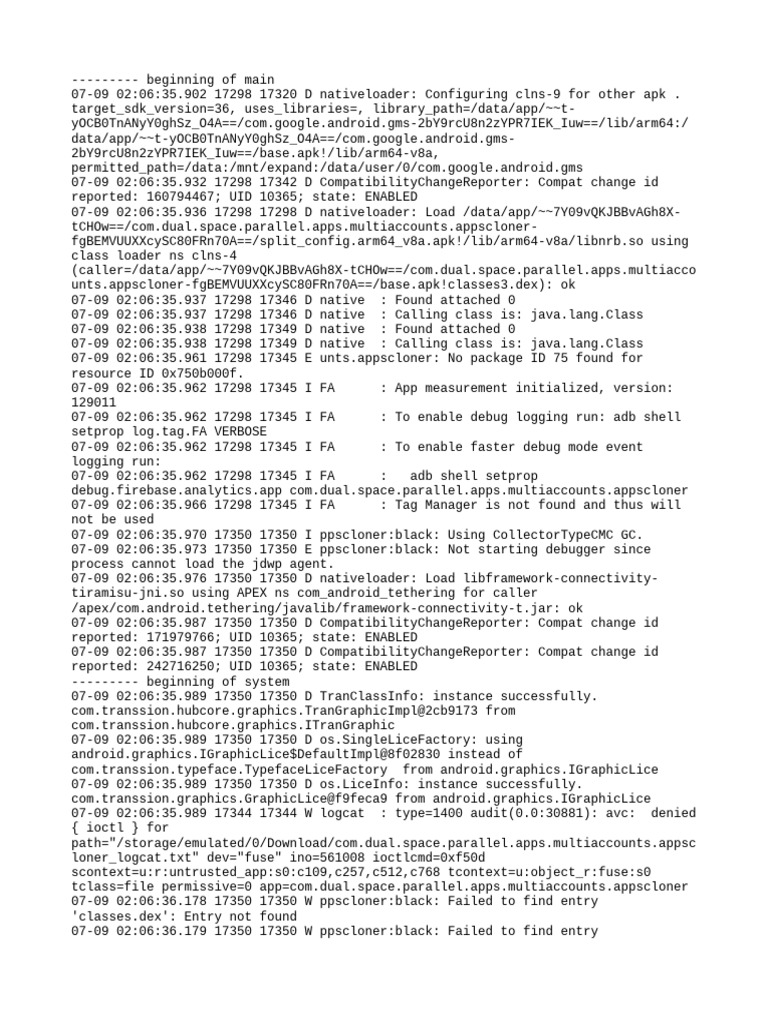 Android App Cloning Log Analysis | PDF | Android (Operating System ...