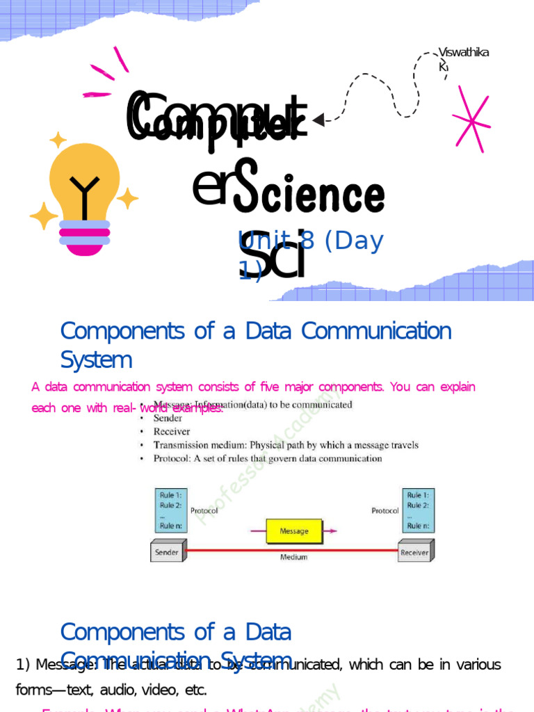 Data Communication System Components | PDF | Duplex (Telecommunications ...