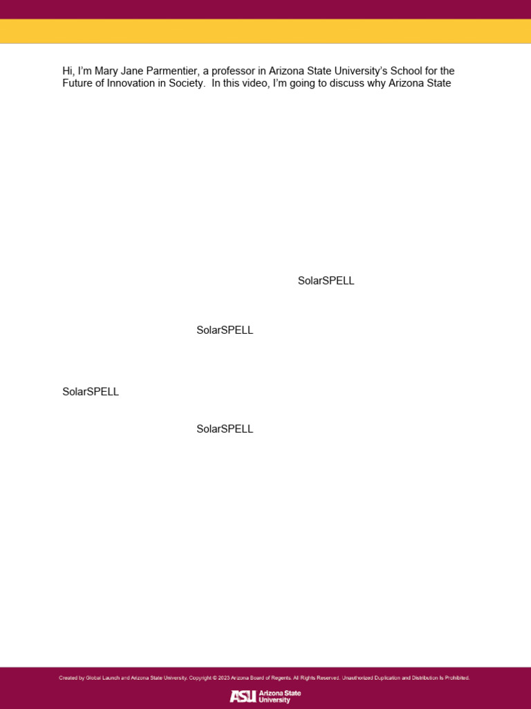 1.3a Case Study Script. Innovation in Higher Education | PDF | Arizona ...