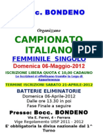 BOCC. BONDENO Camp. Italiano Femminile (06-Maggio-2012)