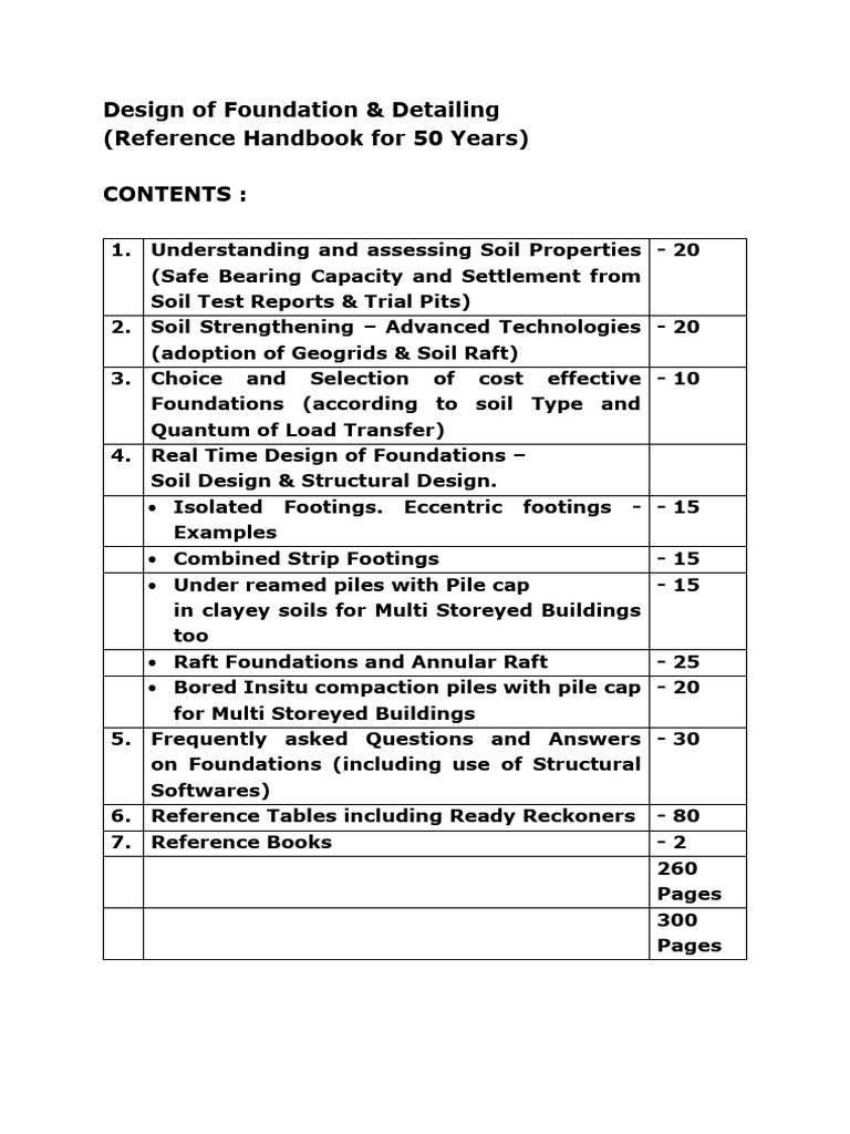 Foundation Design and Detailing Guide | PDF