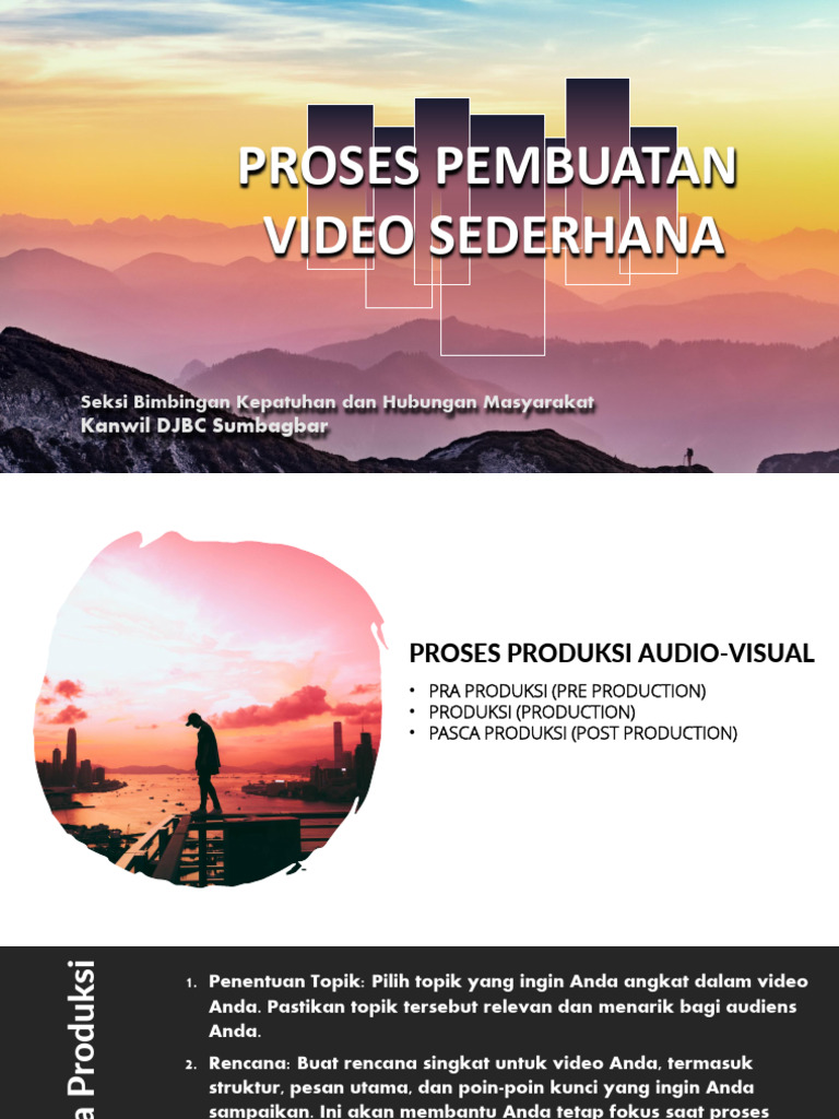 Proses Pembuatan Video Sederhana | PDF