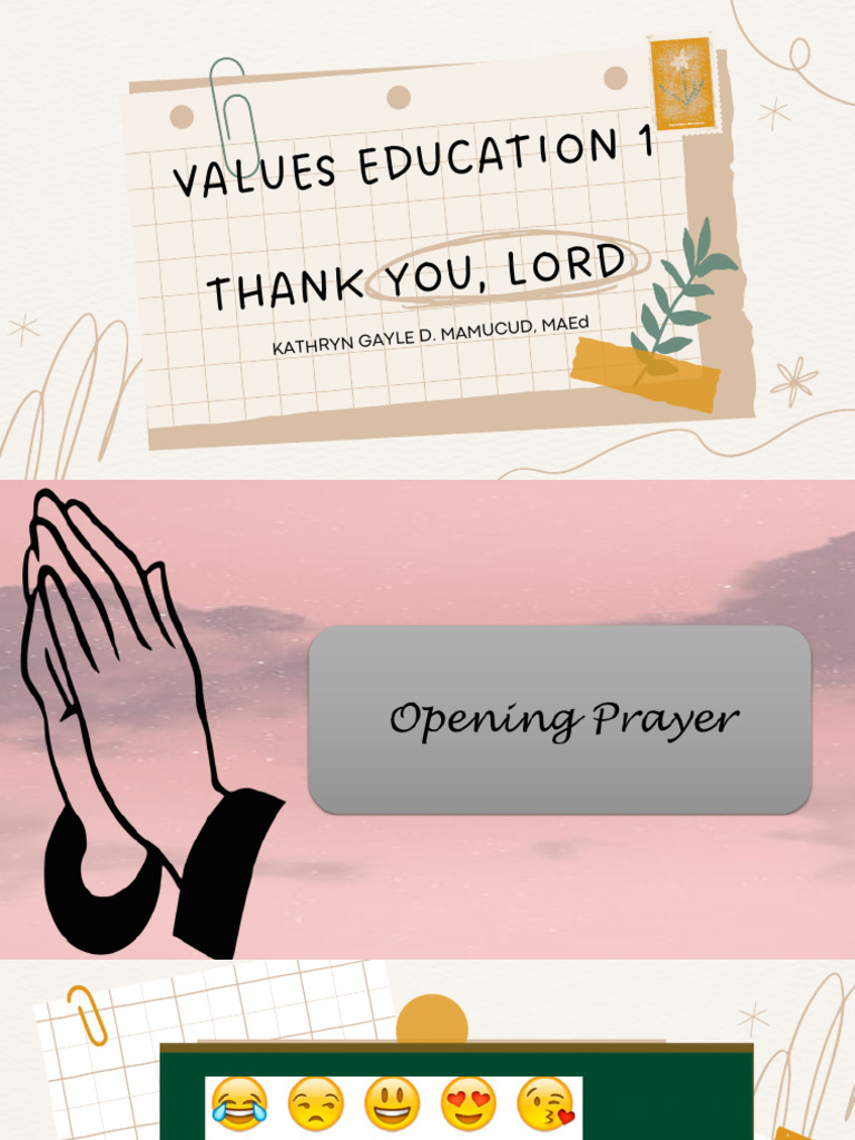 Lesson 7 Thank You Lord | PDF | Jesus | Religious Belief And Doctrine