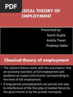 Classical Theory of Employment