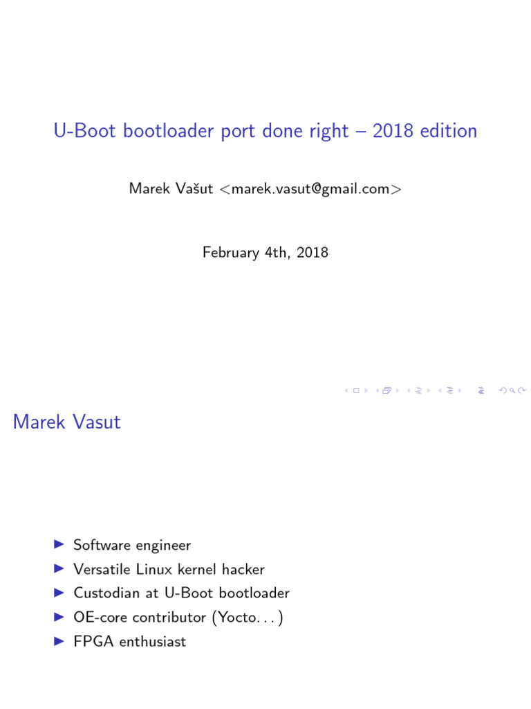 U-Boot Bootloader Overview 2018 | PDF | Booting | Computer Programming