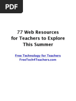 Download 77 Things for Teachers to Try This Summer by richardbyrne SN89080304 doc pdf