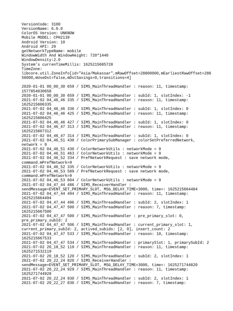Trace - 2021-07-02 04 - 48 - 05 662 | PDF | Mobile Linux | Embedded ...