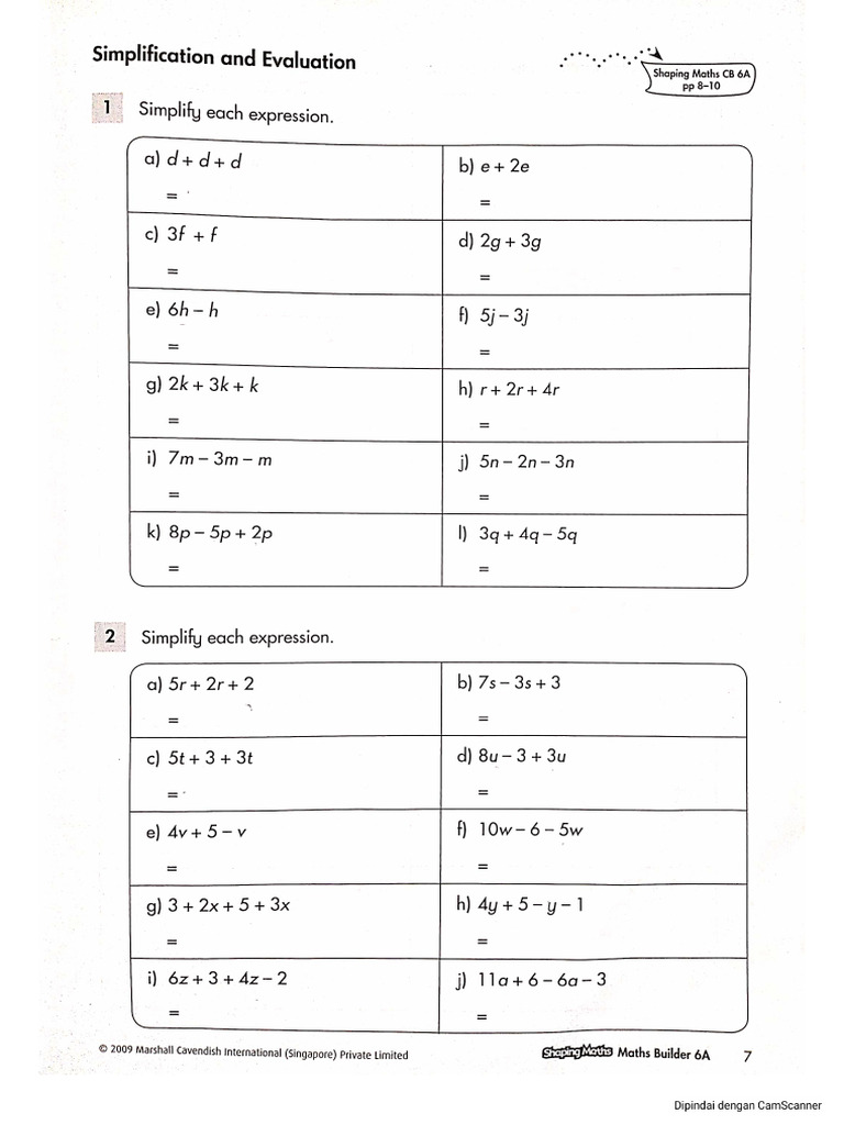 Math Algebra | PDF
