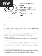 Download Summer School for singers The Baroque with Antonio Greco and Sonia Prina by Scuola dellOpera Italiana SN89081124 doc pdf