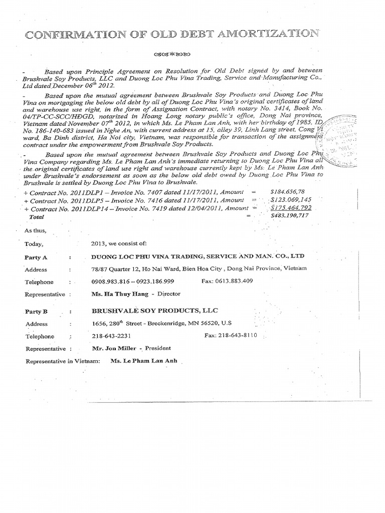 4 - DLP - 20131208 - Confirmation of Old Debt | PDF