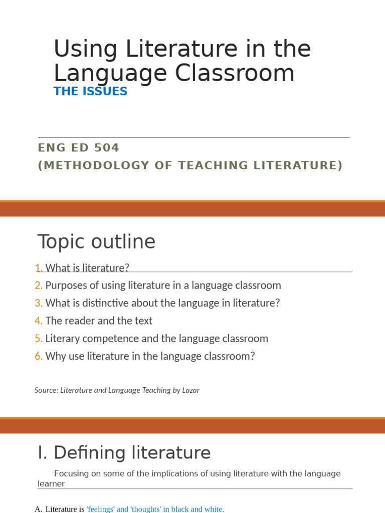 Using Literature in Language Teaching | PDF | Learning | Thought