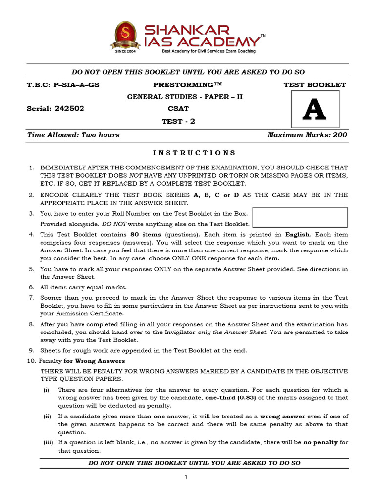Cambridge CSAT Test Paper II | PDF | Marginal Utility | Utility